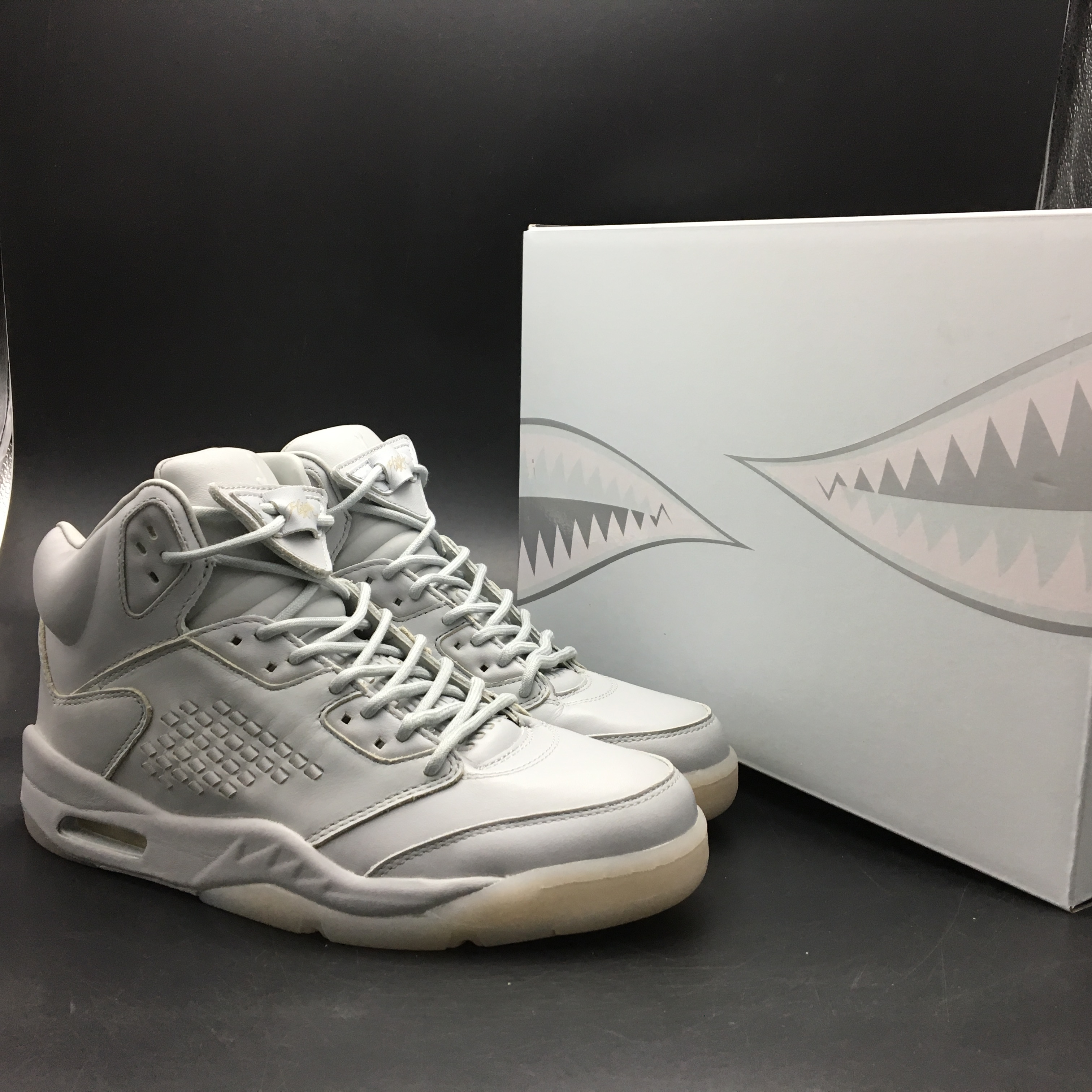 Men Air Jordan 5 Premium Pinnacle Grey - Click Image to Close